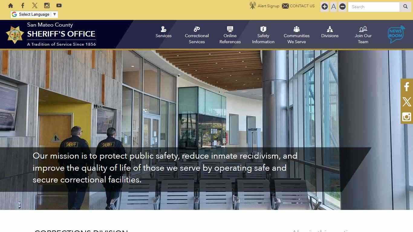 Corrections Division | San Mateo County Sheriff's Office