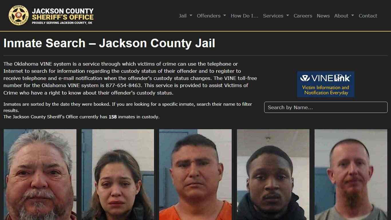Inmate Search | Jackson County Sheriff's Office